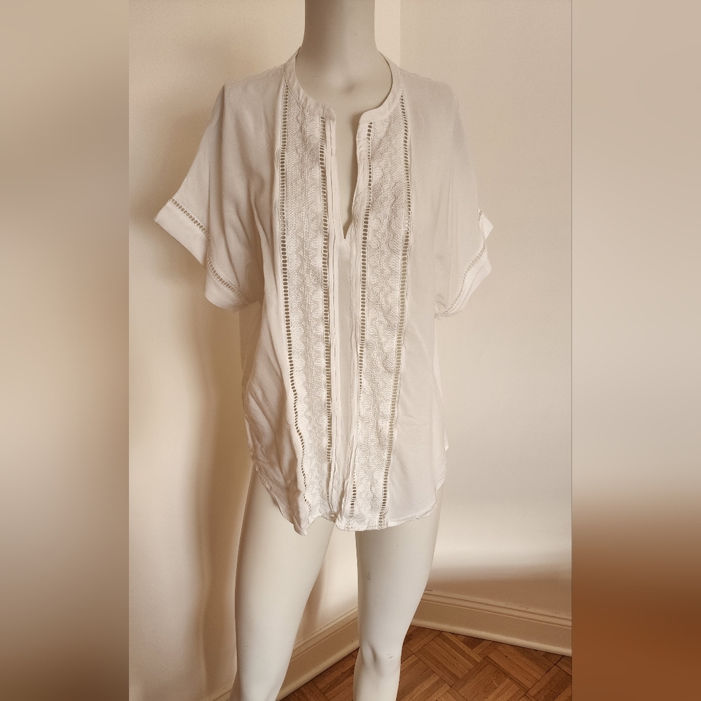 Crisp White Club Monaco Elegant White Women's Top